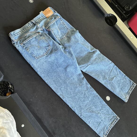 Levi's 501 Women's Jeans Blue Denim Classic Fit Button Fly 30x26 - Picture 10 of 14